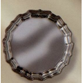 9.75" Fluted Border Chippendale Chrome Tray